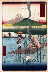 36 vues du mont Fuji - 18. La rivière Sagami
